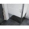 MEXEN/S - APIA sprchový kout 125x80, dekor - pruhy, chrom 840-125-080-01-20