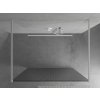 MEXEN/S - Kioto Sprchová zástěna WALK-IN volněstojící 100 x 200, proužky 8 mm, bílá 800-100-002-20-09