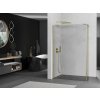 MEXEN/S - Kioto Sprchová zástěna WALK-IN 100 x 40, transparent, zlatá kartáčovaná 800-100-212-55-00-040