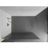 MEXEN/S - Kioto L Sprchová zástěna WALK-IN 120 x 200, proužky, zlatá 800-120-103-50-09