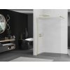 MEXEN/S - Kioto Sprchová zástěna WALK-IN 120 x 200, proužky 8 mm, zlatá kartáčovaná 800-120-101-55-09