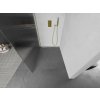 MEXEN/S - Kioto Sprchová zástěna WALK-IN 120 x 200, proužky 8 mm, zlatá kartáčovaná 800-120-101-55-09