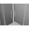 MEXEN/S - Exo čtvercový křídlový sprchový kout 100 x 100, transparent, chrom - 8110-110-110-01-00 8110-100-100-01-00