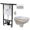 ALCA Jádromodul - předstěnový instalační systém s chromovým tlačítkem M1721 + WC bez oplachového kruhu Edge + SEDÁTKO AM102/1120 M1721 EG1