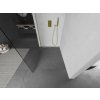MEXEN/S - Kioto Sprchová zástěna WALK-IN 125 x 200, transparent 8 mm, zlatá kartáčovaná 800-125-101-55-00