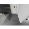 MEXEN/S - Kioto Sprchová zástěna WALK-IN 110 x 200, proužky 8 mm, zlatá kartáčovaná 800-110-101-55-09