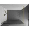 MEXEN/S - Kioto Sprchová zástěna WALK-IN 110 x 200, proužky 8 mm, zlatá kartáčovaná 800-110-101-55-09