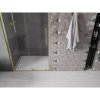 MEXEN/S - Velar posuvné sprchové dveře 90, transparent, zlatá kartáčovaná 871-090-000-01-55