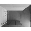 MEXEN/S - Kioto L Sprchová zástěna WALK-IN 120 x 200, černý vzor, nikl kartáčovaná 800-120-103-97-77