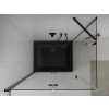 MEXEN/S - Lima sprchový kout zalamovací dveře 80 x 100, transparent, černý + Flat černá vanička se sifonem 856-080-100-70-00-4070B