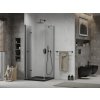 MEXEN/S - Lima sprchový kout zalamovací dveře 90 x 90, transparent, černý + Flat černá vanička se sifonem 856-090-090-70-00-4070B