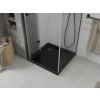 MEXEN/S - Lima sprchový kout zalamovací dveře 90 x 90, transparent, černý + Flat černá vanička se sifonem 856-090-090-70-00-4070B