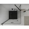 MEXEN/S - Lima sprchový kout zalamovací dveře 90 x 90, transparent, černý + Flat černá vanička se sifonem 856-090-090-70-00-4070B