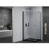 MEXEN/S - Pretoria sprchový kout 70x90, transparent, černá + sprchová vanička včetně sifonu 852-070-090-70-00-4070B
