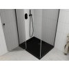 MEXEN/S - Roma sprchový kout 100x90, transparent, černá + černá vanička se sifonem 854-100-090-70-00-4070B