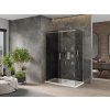 MEXEN/S - Omega sprchový kout 130 x 70, grafit, chrom + vanička včetně sifonu 825-130-070-01-40-4010