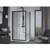 MEXEN/S - Apia Sprchový kout 100x90, transparent, černá + vanička se sifonem 840-100-090-70-00-4010B
