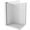 MEXEN/S - Kioto L Sprchová zástěna WALK-IN 110 x 200, proužky, černá 800-110-103-70-09