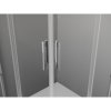 MEXEN/S - Exo čtvercový křídlový sprchový kout 80 x 80, transparent, chrom 8110-080-080-01-00