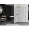 MEXEN/S - Kioto Sprchová zástěna WALK-IN Walk-in 90 x 200, transparent 8 mm, zlatá kartáčovaná 800-090-101-55-06