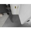 MEXEN/S - Kioto Sprchová zástěna WALK-IN Walk-in 90 x 200, transparent 8 mm, zlatá kartáčovaná 800-090-101-55-06