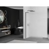 MEXEN/S - Kioto L Sprchová zástěna WALK-IN 120 x 200, dekor, černá 800-120-103-70-30