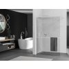 MEXEN/S - Kioto+ Sprchová zástěna WALK-IN s poličkou a držákem ručníků 100 x 200, transparent, bílá 800-100-121-20-00