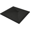 MEXEN/S - Stone+ čtvercová sprchová vanička 90 x 90, černá, mřížka černá 44709090-B