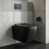 REA - Závěsná WC mísa Julio Black Matt REA-C6550