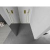 MEXEN/S - Kioto Sprchová zástěna WALK-IN 70 x 200, zrcadlové 8 mm, zlatá kartáčovaná 800-070-101-55-50