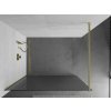 MEXEN/S - Kioto Sprchová zástěna WALK-IN 90 x 200, proužky 8 mm, zlatá kartáčovaná 800-090-101-55-09