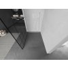 MEXEN/S - Kioto L Sprchová zástěna WALK-IN 110 x 200, černý vzor, bílá 800-110-103-20-78