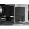 MEXEN/S - KIOTO Sprchová zástěna WALK-IN s poličkou a držákem ručníků 80 x 200, zrcadlové 8 mm, zlatá 800-080-121-50-50