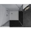 MEXEN/S - Pretoria sprchový kout 70x70, grafit , chrom + sprchová vanička včetně sifonu 852-070-070-01-40-4010