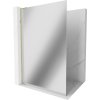 MEXEN/S - Kioto L Sprchová zástěna WALK-IN 80 x 200, zrcadlové, zlato 800-080-103-50-50