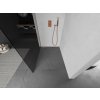MEXEN/S - Kioto Sprchová zástěna WALK-IN 100 x 200, grafit 8 mm, měď kartáčovaná 800-100-101-65-40