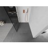 MEXEN/S - Kioto Sprchová zástěna WALK-IN 100 x 200, černý vzor 8 mm, měď kartáčovaná 800-100-101-65-77