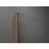 MEXEN/S - Kioto Sprchová zástěna WALK-IN 100 x 200, transparent/dekor 8 mm, měď kartáčovaná 800-100-101-65-35