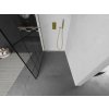 MEXEN/S - Kioto L Sprchová zástěna WALK-IN 100 x 200, černý vzor, zlato 800-100-103-50-78