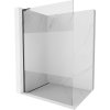 MEXEN/S - Kioto L Sprchová zástěna WALK-IN 100 x 200, transparent/dekor, černá 800-100-103-70-35