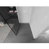 MEXEN/S - Kioto L Sprchová zástěna WALK-IN 100 x 200, černý vzor, bílá 800-100-103-20-78