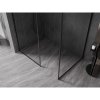 MEXEN/S - Kioto-F Sprchová zástěna WALK-IN s rámem 180 x 115, transparent 8 mm, černá 800-180-202-04-70-115