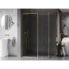 MEXEN/S - Kioto-F Sprchová zástěna WALK-IN s rámem 160 x 110, transparent 8 mm, zlato kartáčovaná 800-160-202-04-55-110
