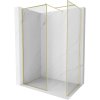 MEXEN/S - Kioto-F Sprchová zástěna WALK-IN s rámem 150 x 115, transparent 8 mm, zlato kartáčovaná 800-150-202-04-55-115