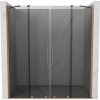 MEXEN/S - Velar Duo posuvné sprchové dveře 200, grafit, měď kartáčovaná 871-200-000-42-65
