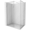 MEXEN/S - Kioto-F Sprchová zástěna WALK-IN s rámem 140 x 120, transparent 8 mm, chrom 800-140-202-04-00-120