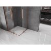 MEXEN/S - Velar L Duo sprchový kout, posuvné dveře 90 x 90, transparent, měď kartáčovaná 871-090-090-02-03-65