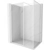 MEXEN/S - Kioto-F Sprchová zástěna WALK-IN s rámem 125 x 120, transparent 8 mm, bílá 800-125-202-04-20-120