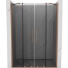 MEXEN/S - Velar Duo posuvné sprchové dveře 150, grafit, měď kartáčovaná 871-150-000-42-65