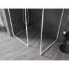 MEXEN/S - Kioto-F Sprchová zástěna WALK-IN s rámem 140 x 75, transparent 8 mm, bílá 800-140-202-04-20-075